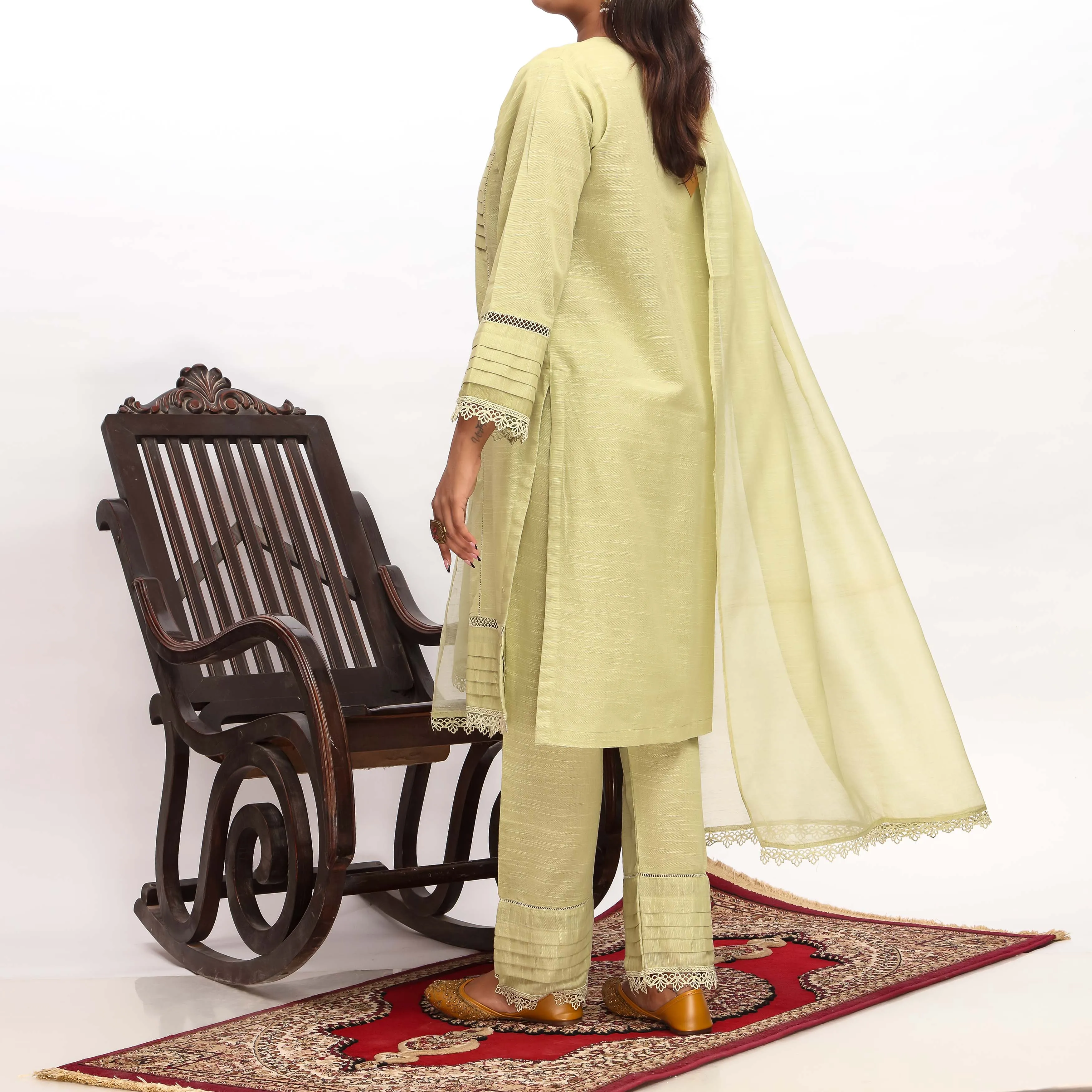 3PC- Khaddar Embellished Suit PW4026