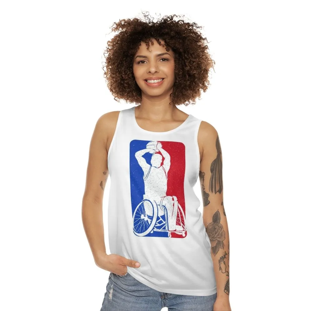 Adaptive Wheelchair Basketball Unisex Sports Tank Top