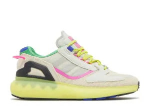Adidas WMNS ZX 5000 BOOST 'WONDER WHITE ACID YELLOW' sneakers, white