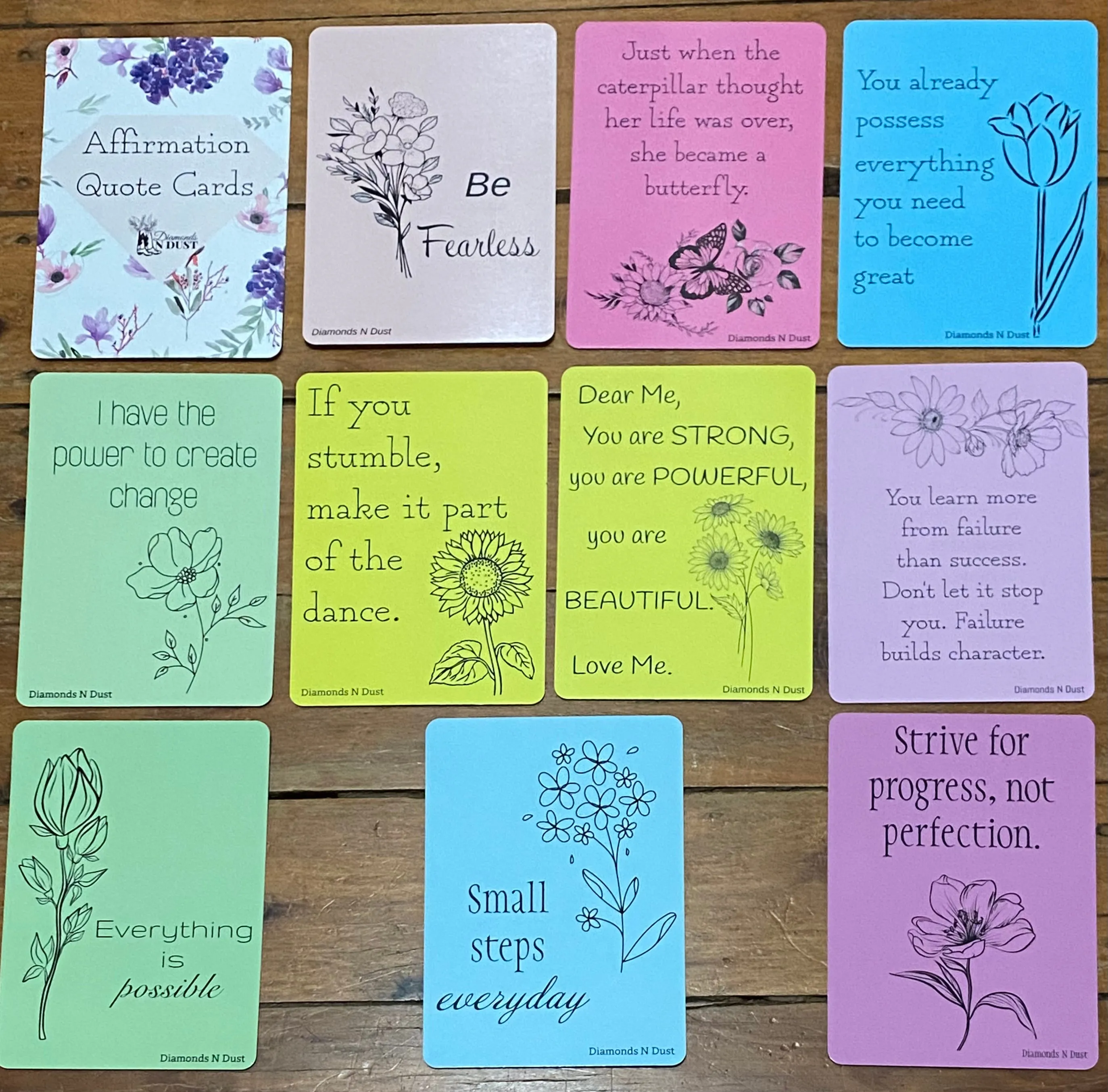 Affirmation Quote Cards (2 styles)