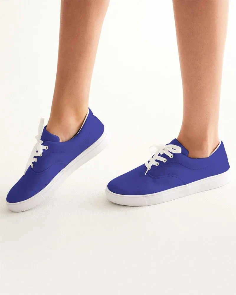 Bright Blue Women's Canvas Sneakers | Women's | Bright Pure Blue | C100M100Y0K0
