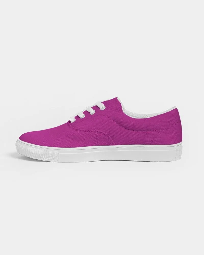 Bright Magenta Purple Men's Canvas Sneakers | Men's | Bright Pure Magenta Purple | C25M100Y0K0
