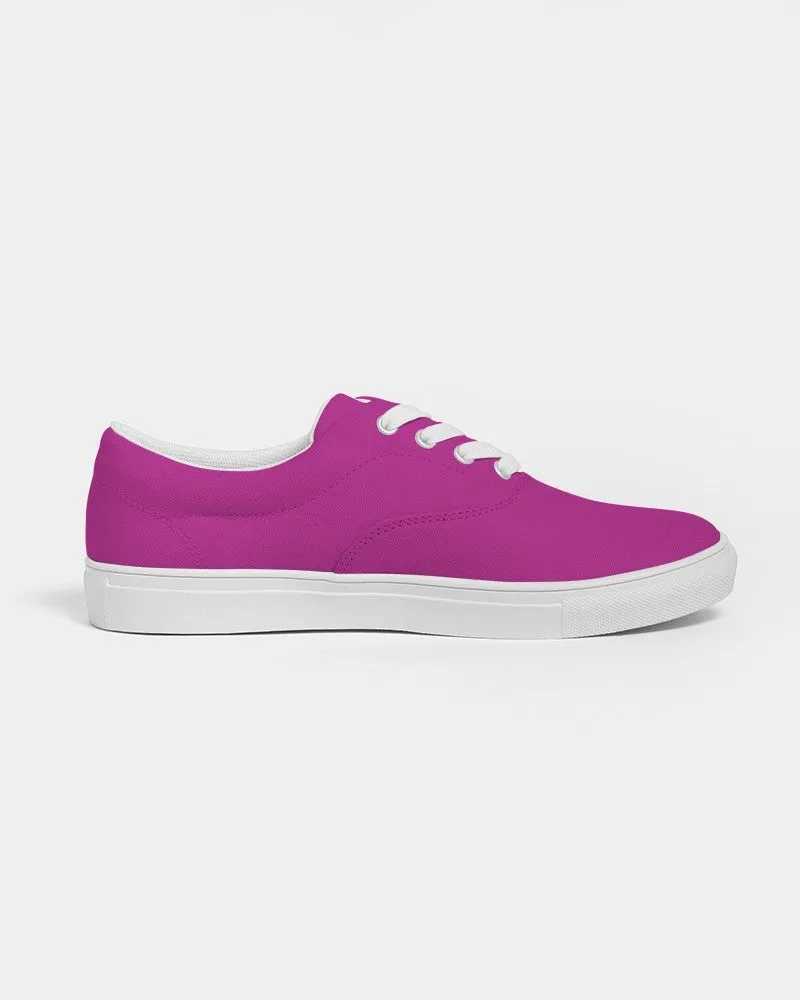 Bright Magenta Purple Men's Canvas Sneakers | Men's | Bright Pure Magenta Purple | C25M100Y0K0