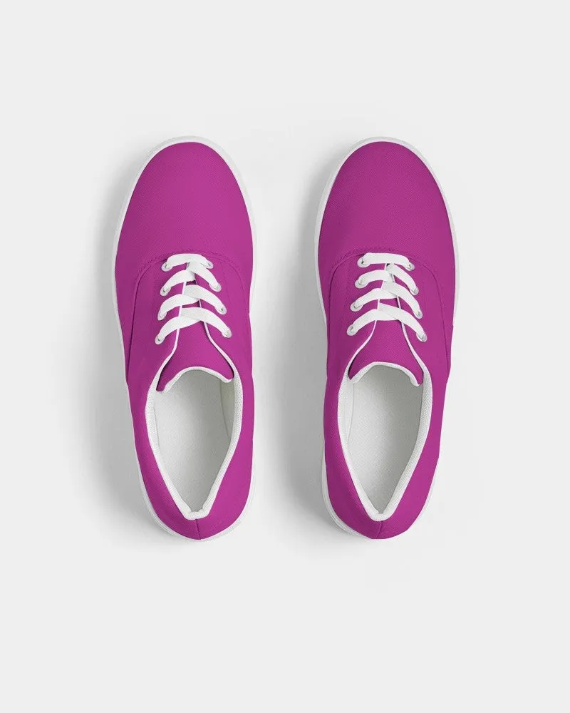 Bright Magenta Purple Men's Canvas Sneakers | Men's | Bright Pure Magenta Purple | C25M100Y0K0