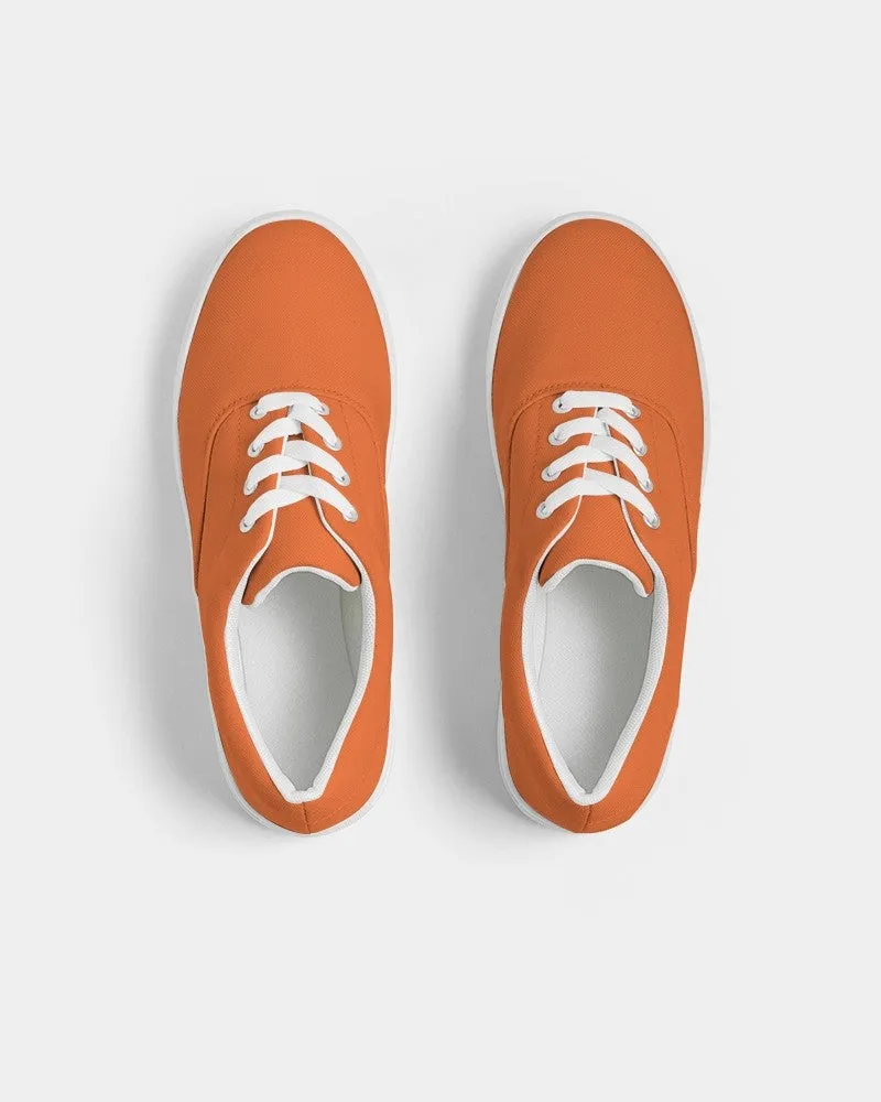 Bright Orange Men's Canvas Sneakers | Men's | Bright Pure Orange | C0M75Y100K0