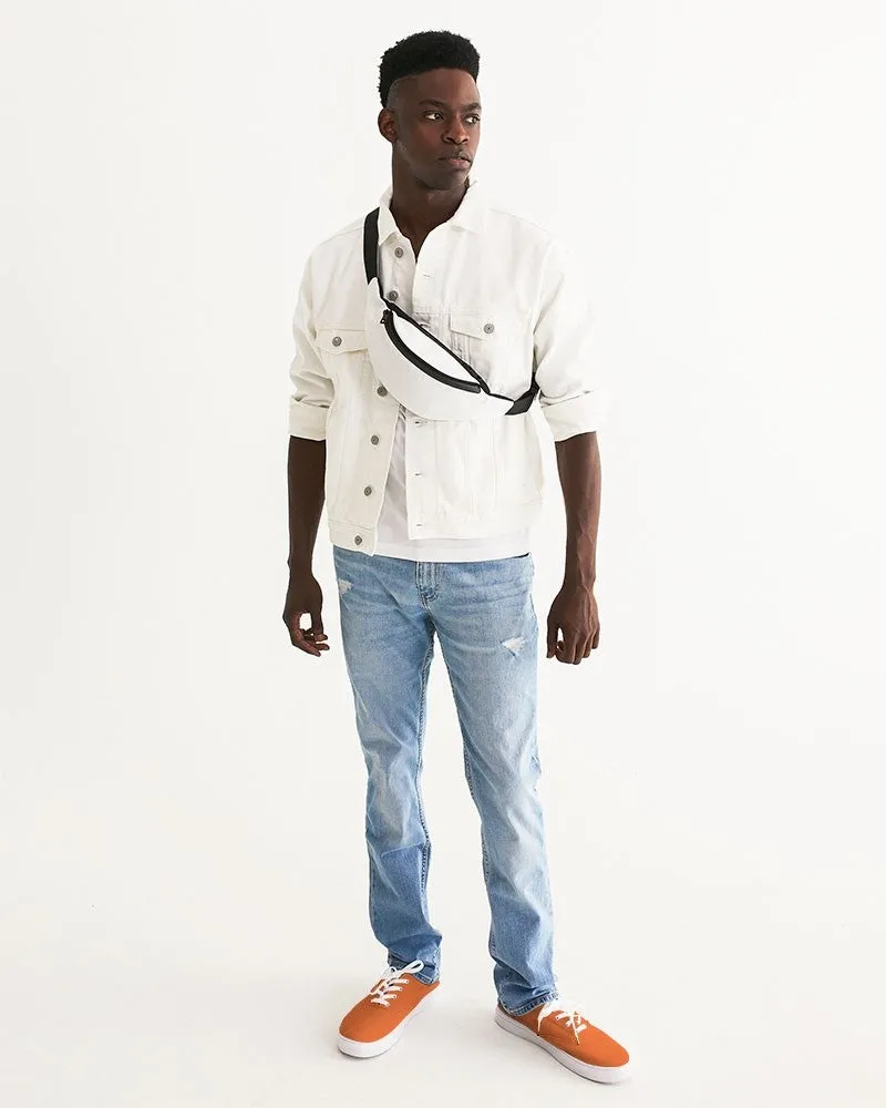 Bright Orange Men's Canvas Sneakers | Men's | Bright Pure Orange | C0M75Y100K0