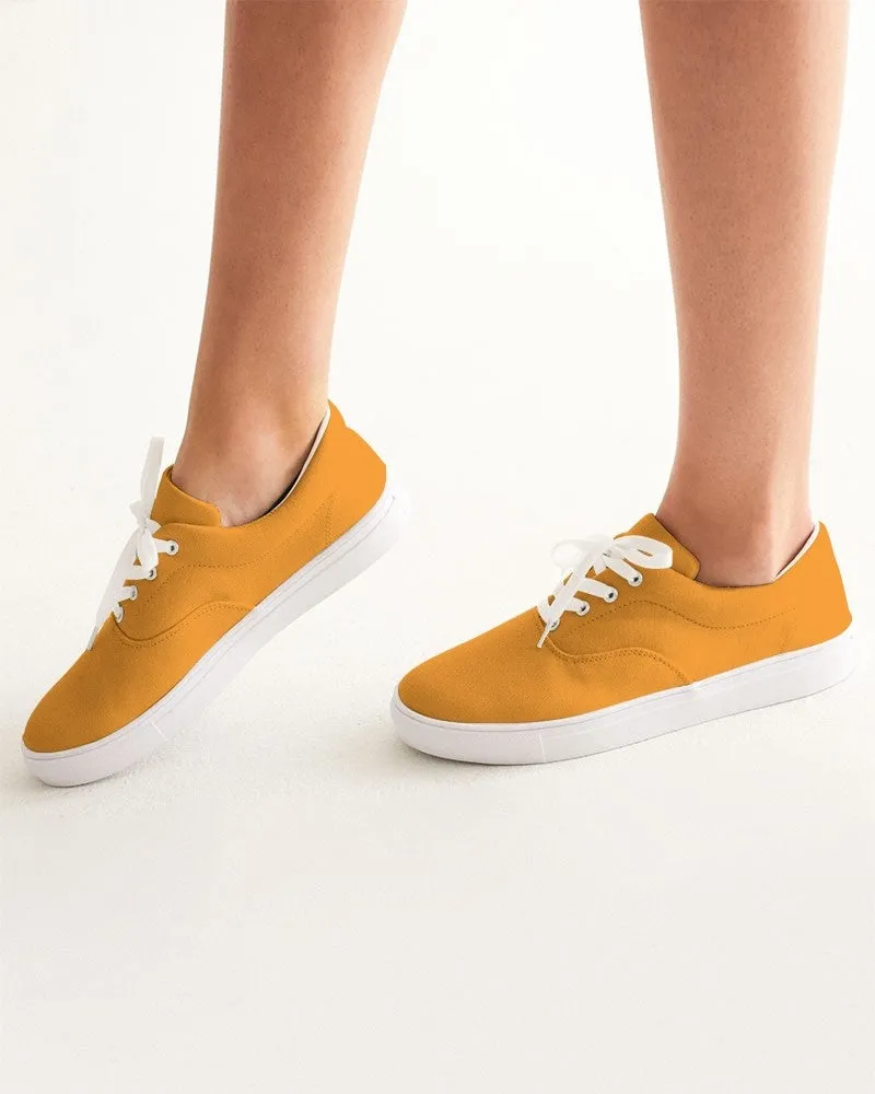 Bright Orange Women's Canvas Sneakers | Women's | Bright Pure Orange | C0M50Y100K0