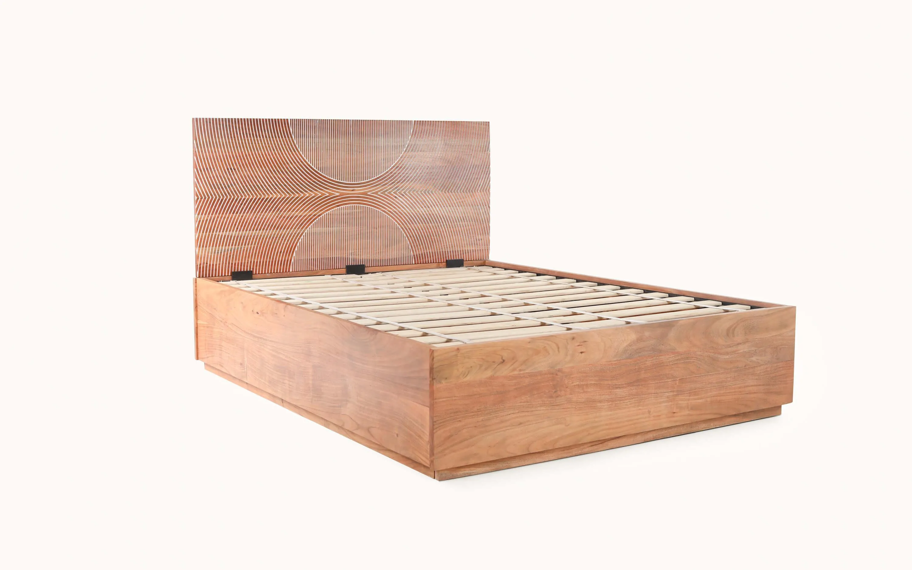 Bunka Modern Designed Hydraulic Bed | Wooden Storage Bed For Bedroom