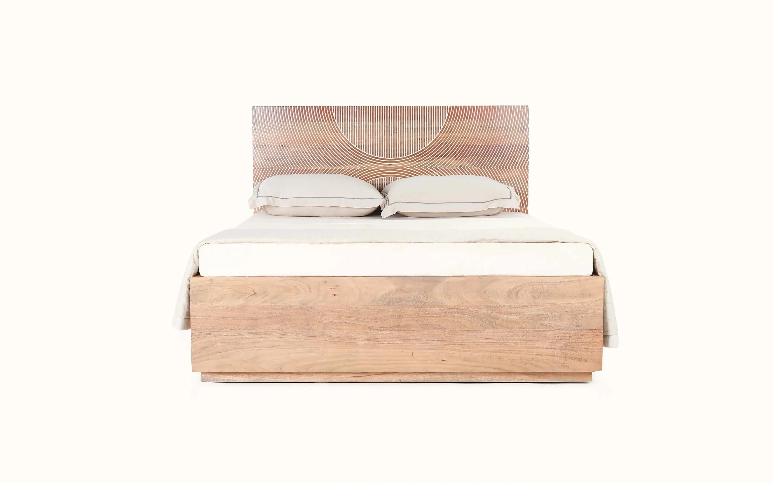 Bunka Modern Designed Hydraulic Bed | Wooden Storage Bed For Bedroom