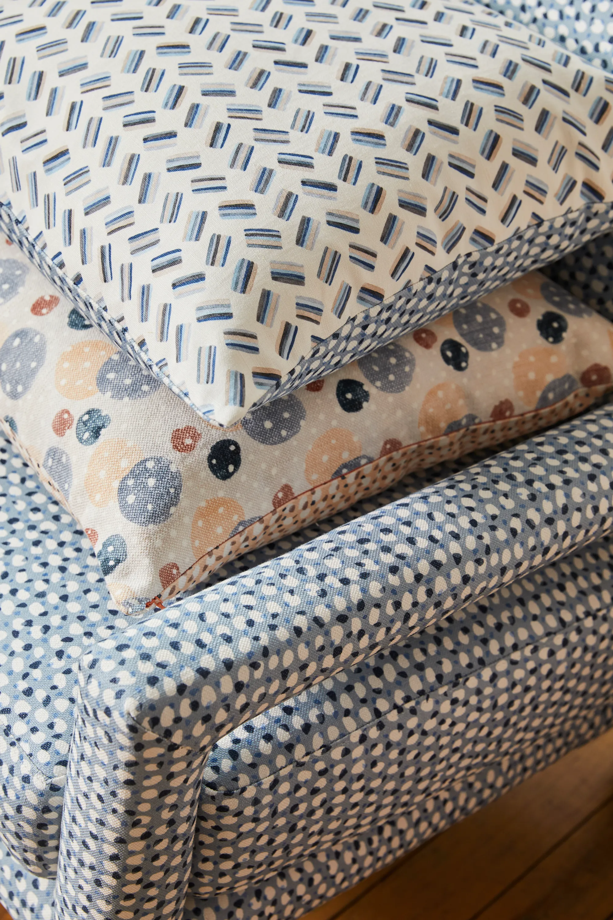 Candy Fabric in Blue Multi