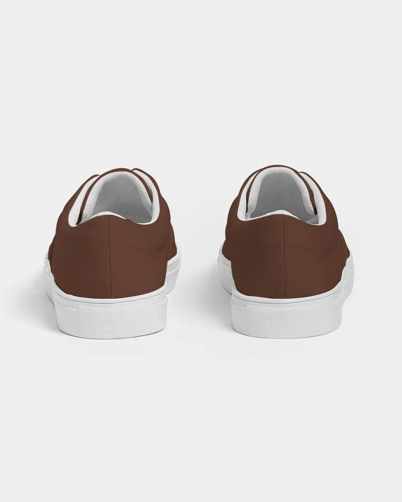 Dark Red Brown Women's Canvas Sneakers | Women's | Dark Pastel Red Brown | C0M60Y60K80