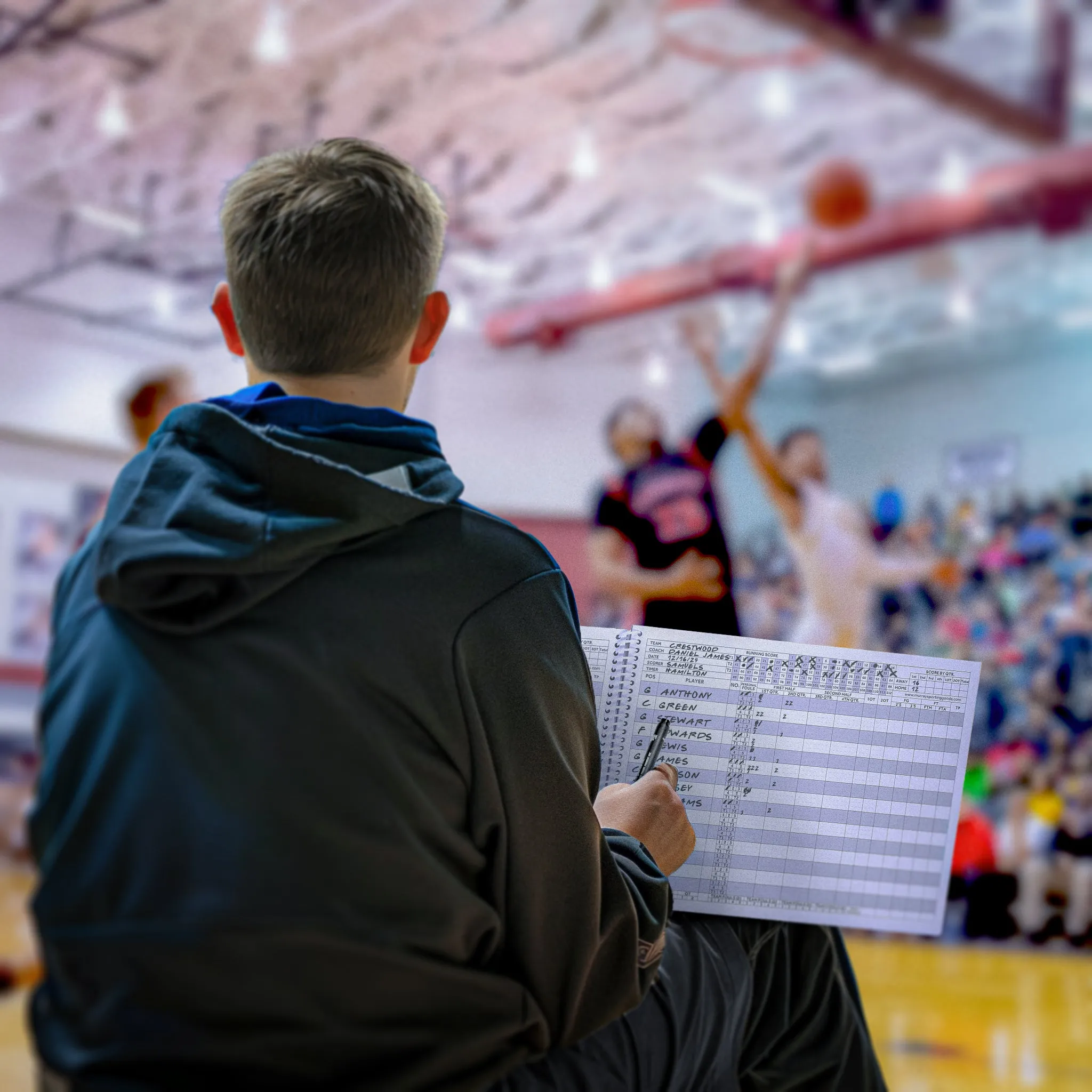 Elite Basketball Scorebook - 50 Games