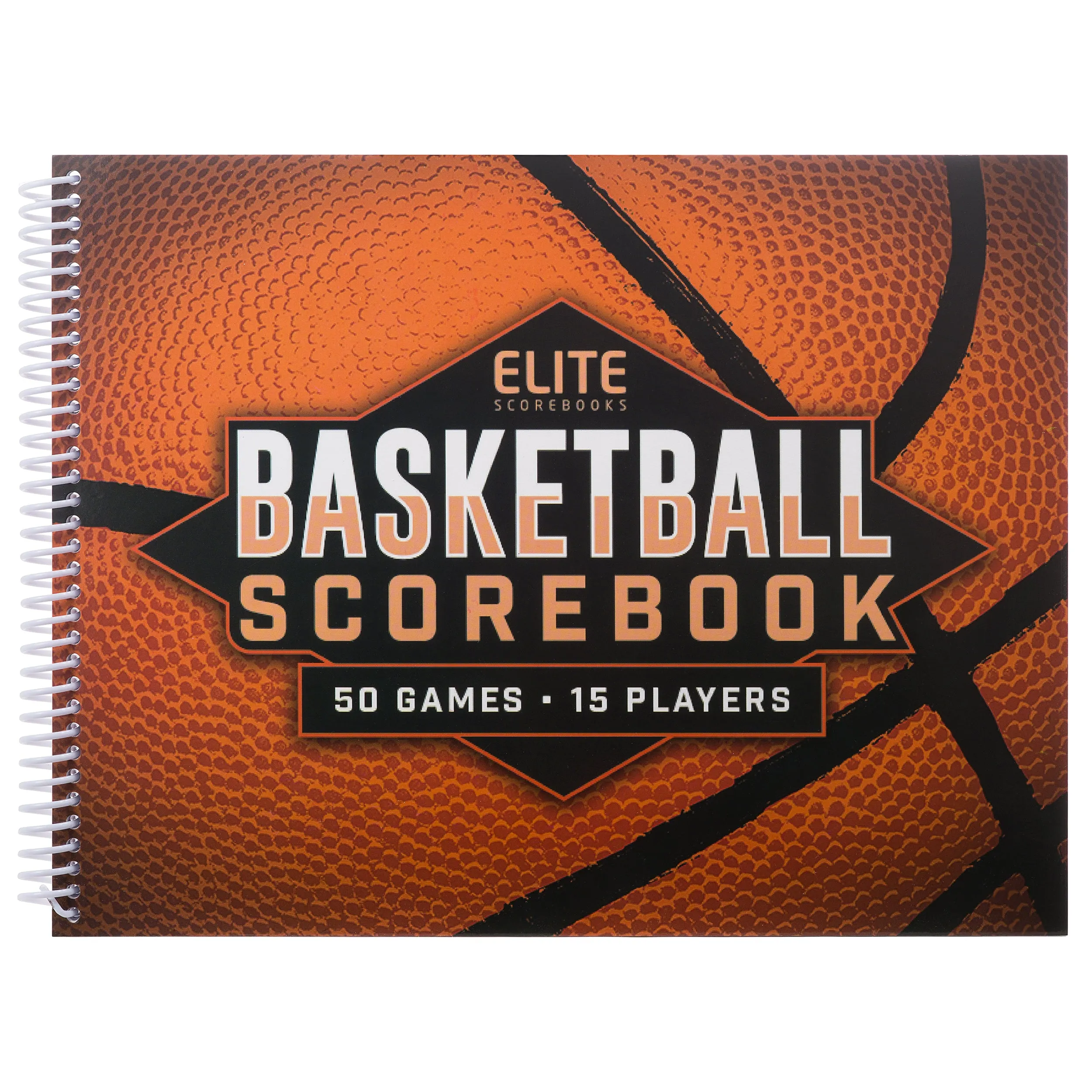 Elite Basketball Scorebook - 50 Games