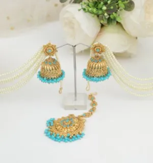 Feroze Jhumka set Tikka