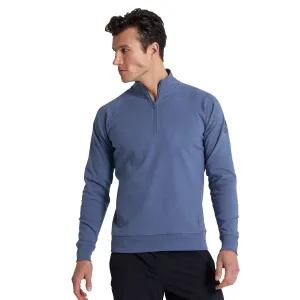 Gym Coffee Chill Half Zip Hoodie - Mens - Thunder Blue