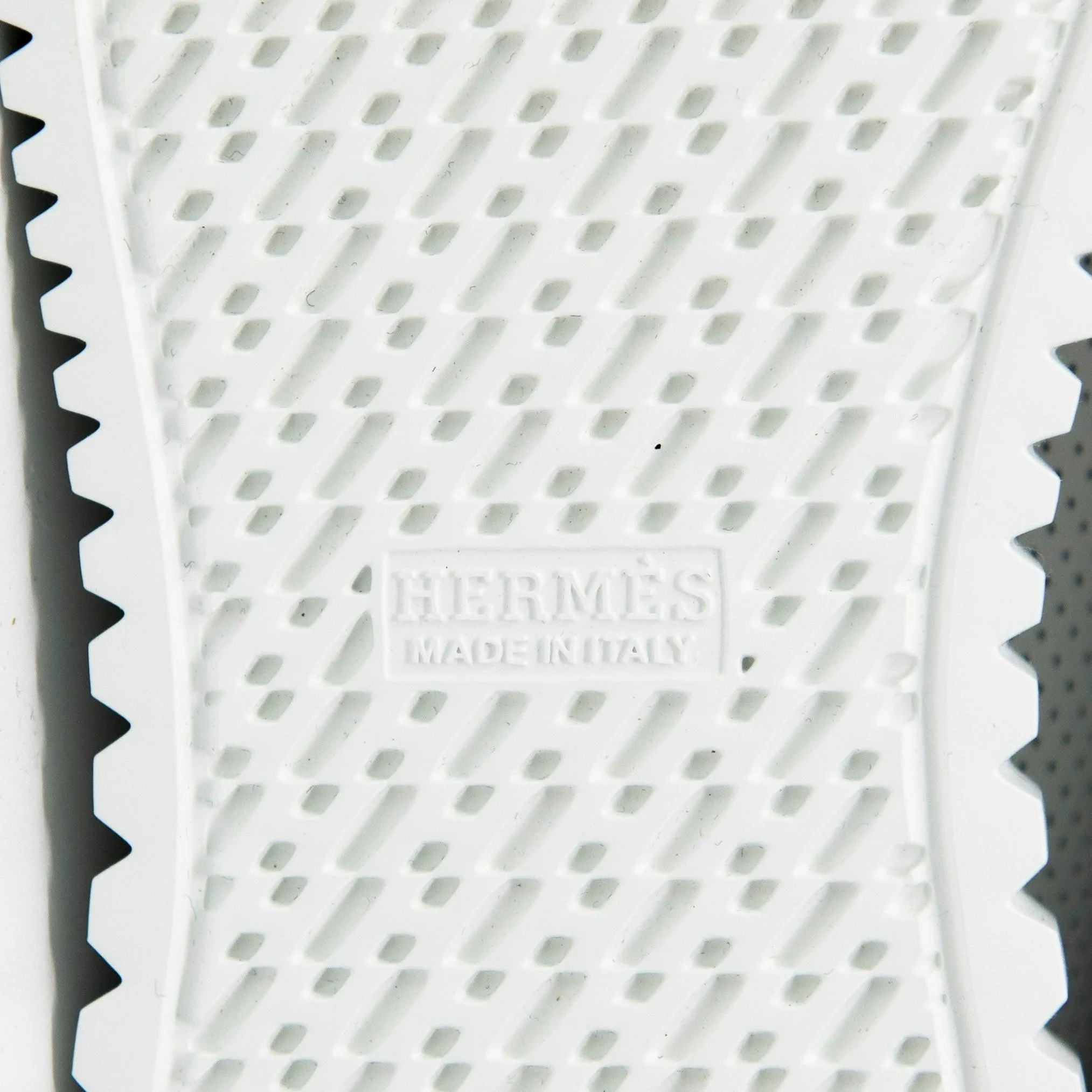 Hermes White Veau Cross Sneakers 36