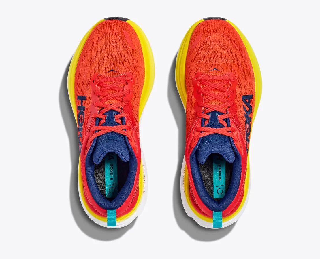 Hoka One One scarpa da corsa da uomo M Bondi 8 1123202/RAFL rosso fuoco