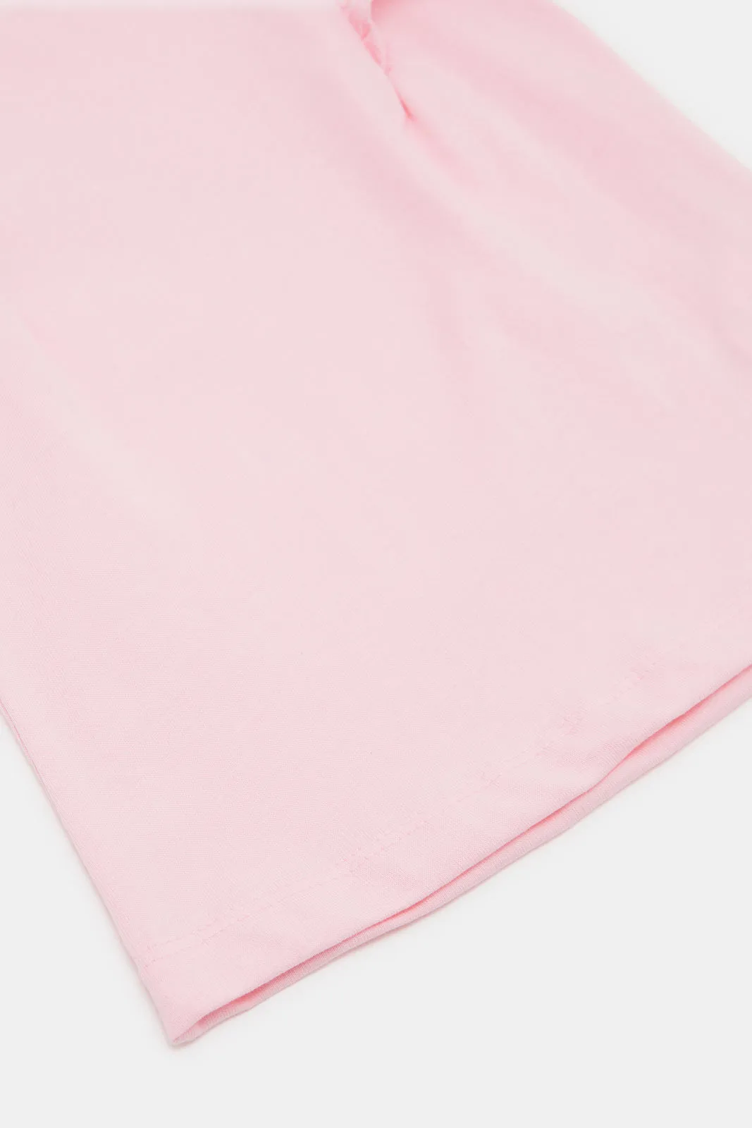 Infant Girls Pink Frills Embellished Blouse