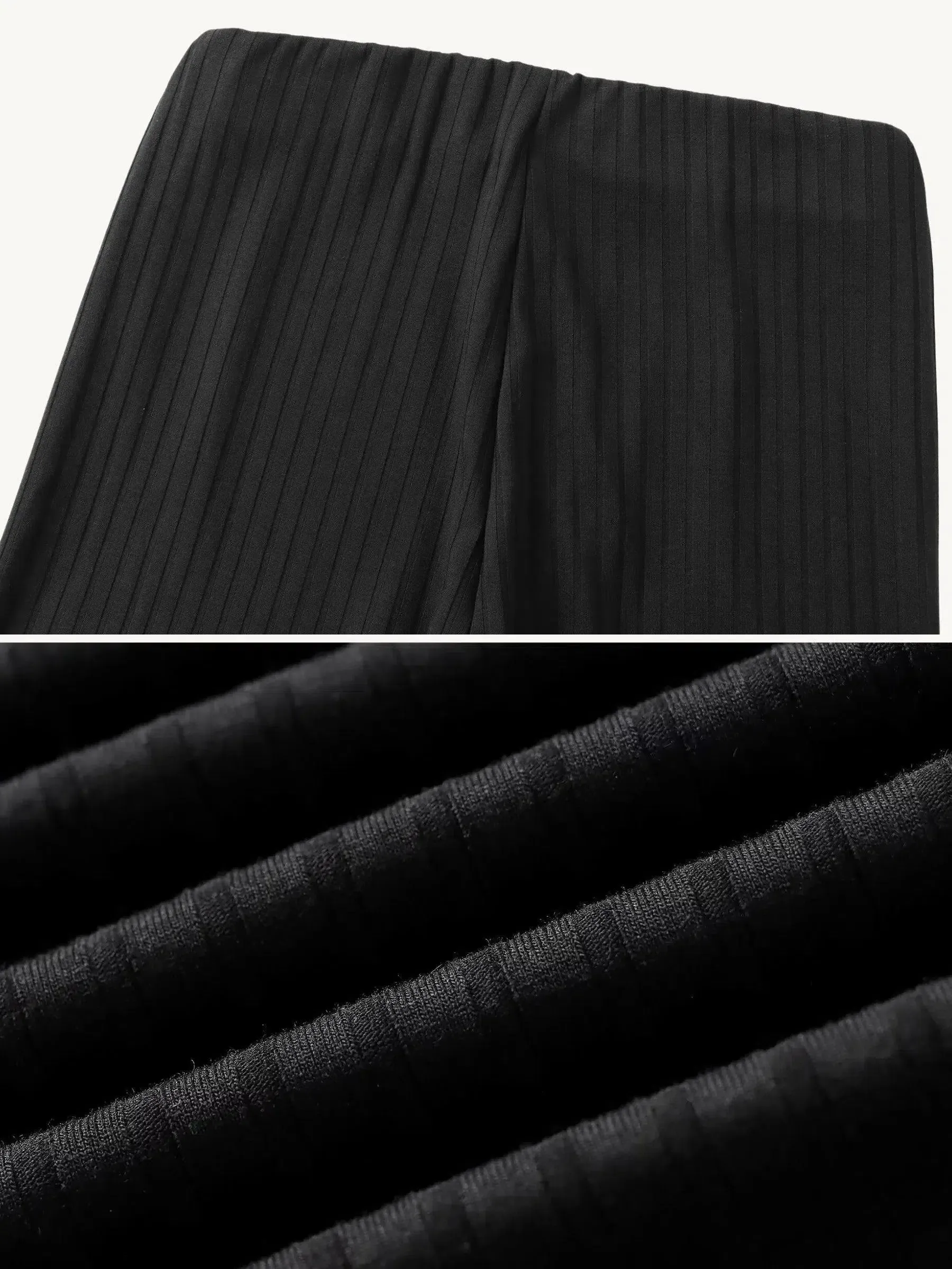 Leandra – Ribbed texture – Casual pants