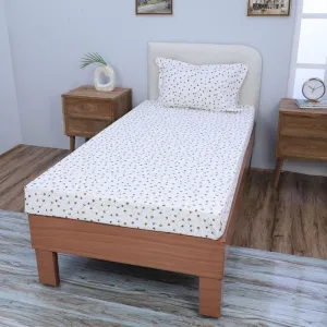 Luciana Floral Printed Bedsheet - Yellow