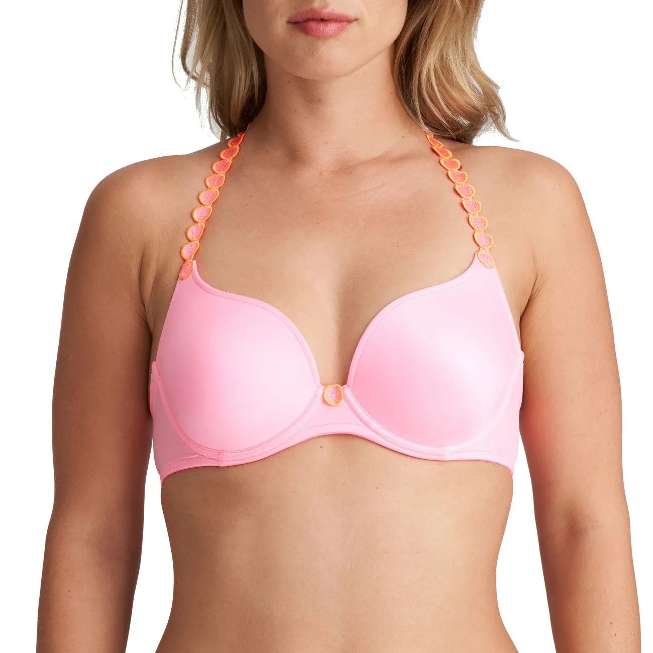Marie Jo Tom Heartshape Underwire Bra: Salted Caramel and Happy Pink