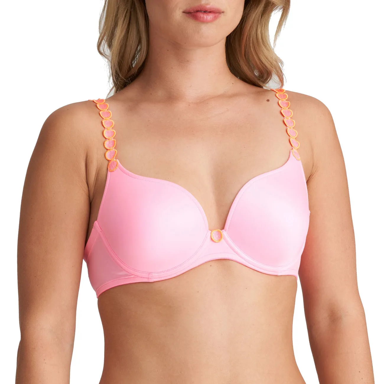 Marie Jo Tom Heartshape Underwire Bra: Salted Caramel and Happy Pink