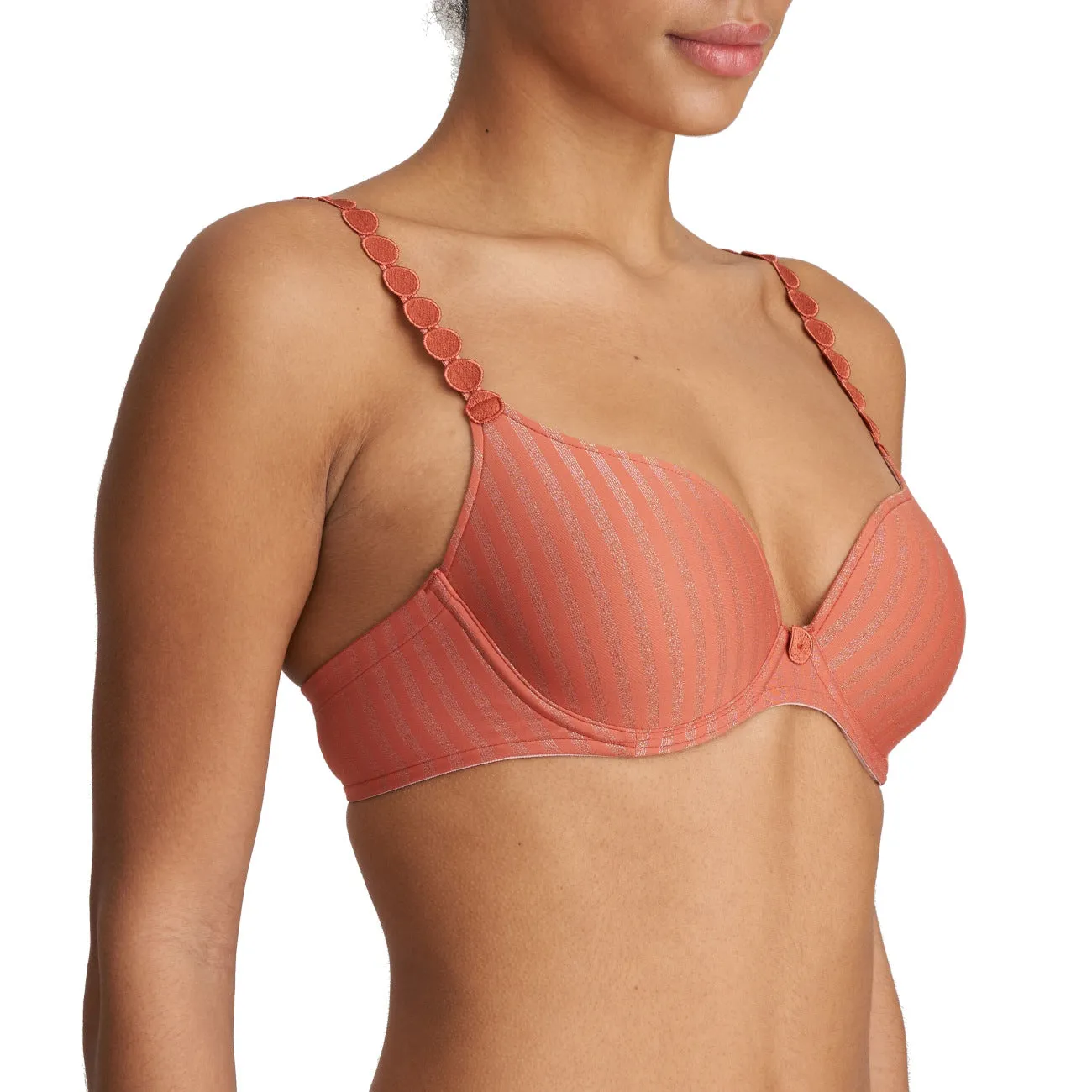 Marie Jo Tom Heartshape Underwire Bra: Salted Caramel and Happy Pink