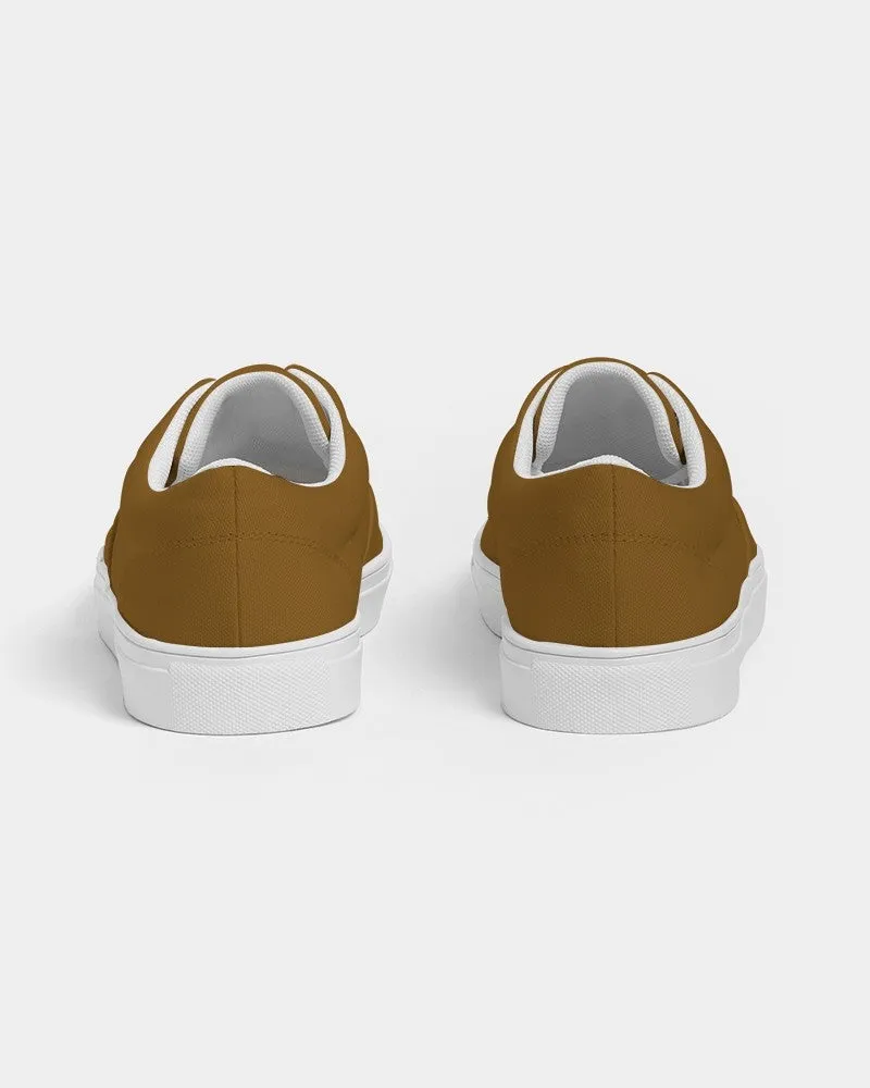 Medium Dark Orange Men's Canvas Sneakers | Men's | Medium Dark Pure Orange | C0M50Y100K60