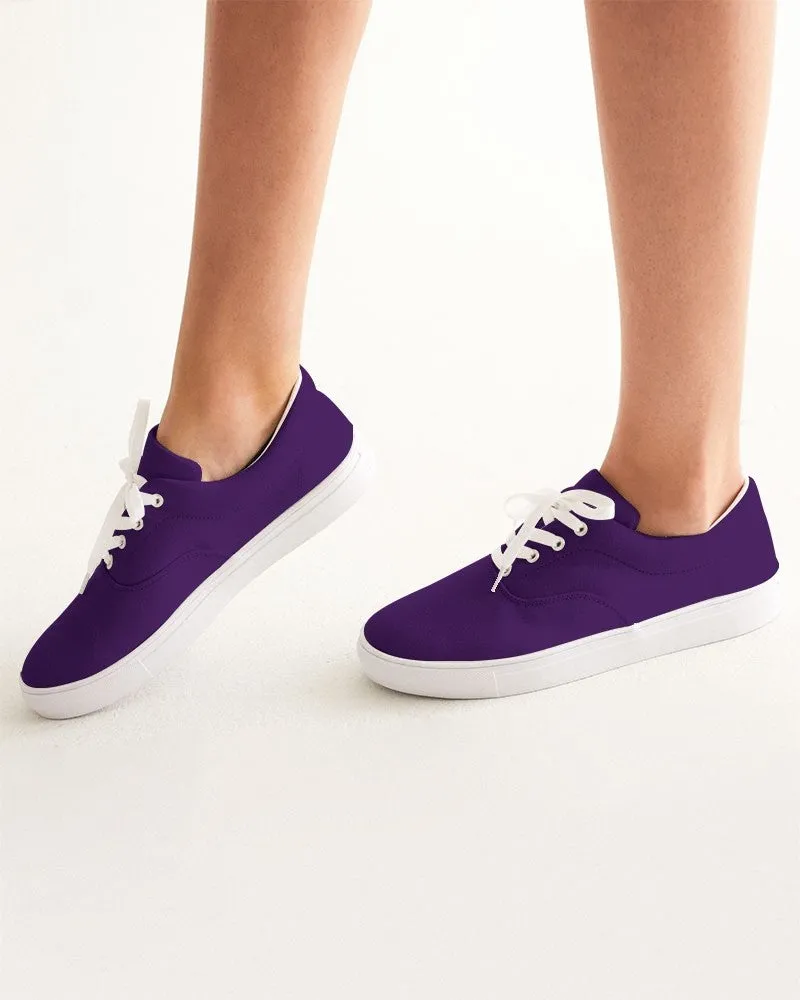 Medium Dark Violet Women's Canvas Sneakers | Women's | Medium Dark Pure Violet | C75M100Y0K60