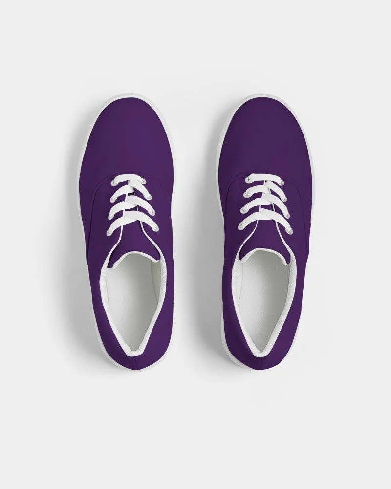 Medium Dark Violet Women's Canvas Sneakers | Women's | Medium Dark Pure Violet | C75M100Y0K60