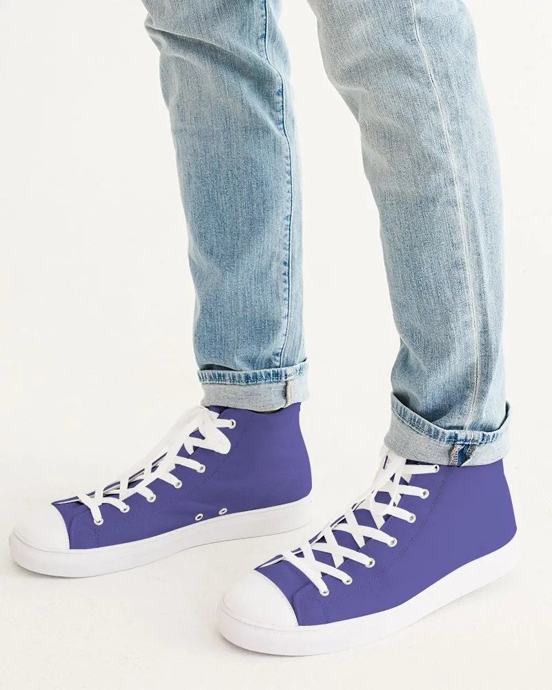Midtone Blue High-Top Canvas Sneakers | Men's | C80M80Y0K0
