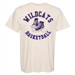 Northwestern Wildcats Basketball Retro Sneakers T-Shirt