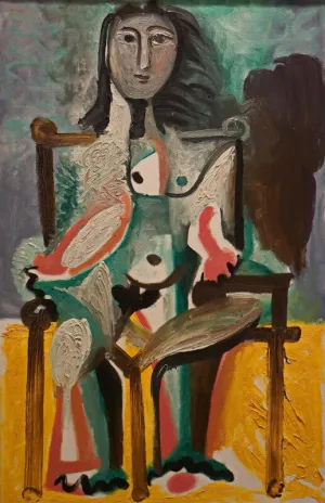 Pablo Picasso - Femme Dans Une Chaise - Nude Seated On The Chair, 1963