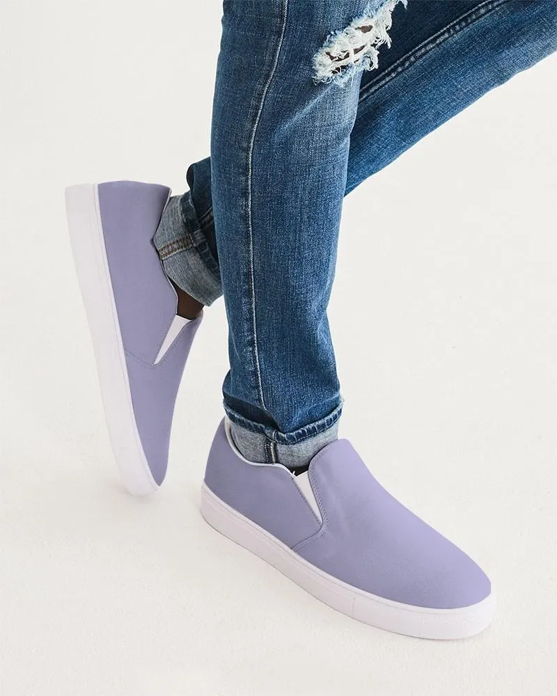 Pale Pastel Blue Slip-On Canvas Sneakers | Men's | Bright Pale Pastel Blue | C30M30Y0K0