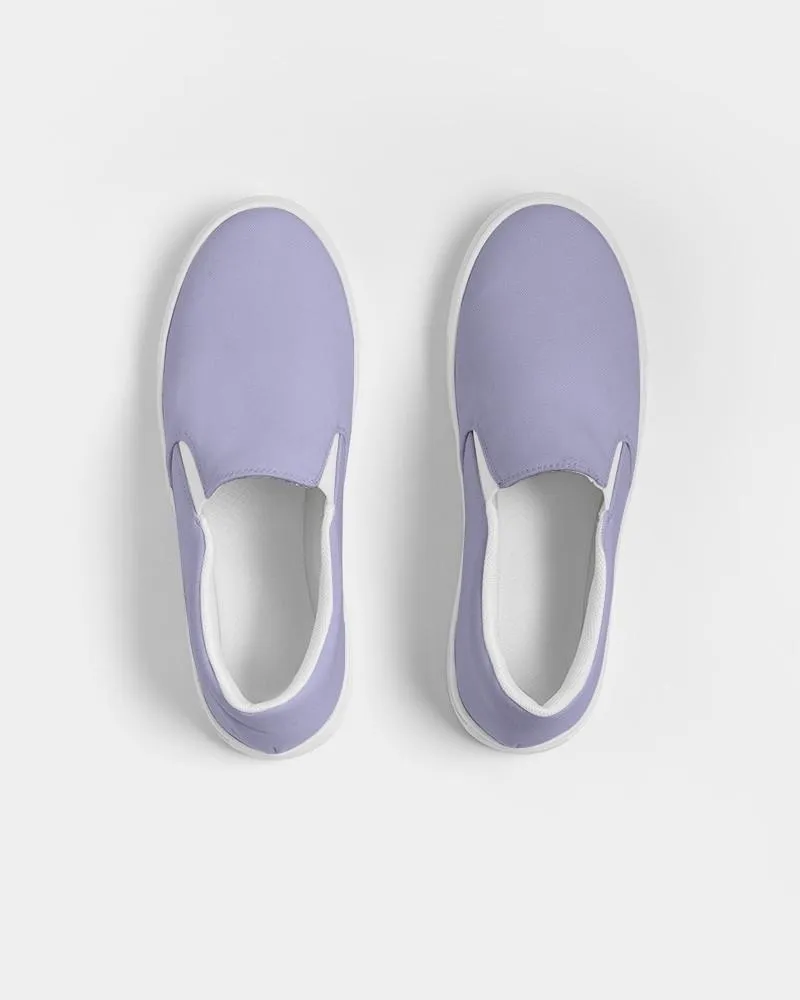 Pale Pastel Blue Slip-On Canvas Sneakers | Men's | Bright Pale Pastel Blue | C30M30Y0K0