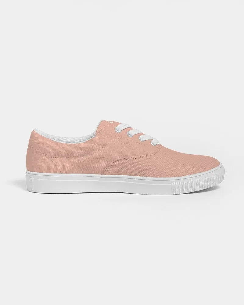 Pale Pastel Red Men's Canvas Sneakers | Men's | Bright Pale Pastel Red | C0M30Y30K0
