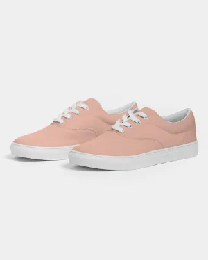 Pale Pastel Red Men's Canvas Sneakers | Men's | Bright Pale Pastel Red | C0M30Y30K0