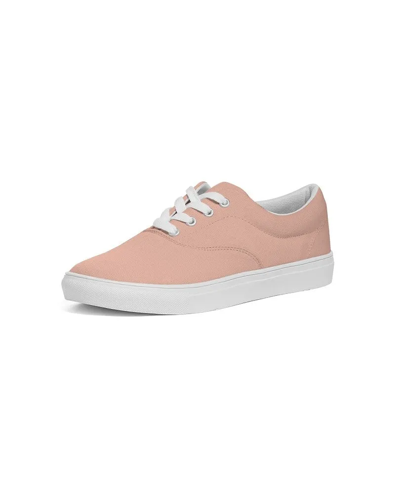 Pale Pastel Red Men's Canvas Sneakers | Men's | Bright Pale Pastel Red | C0M30Y30K0