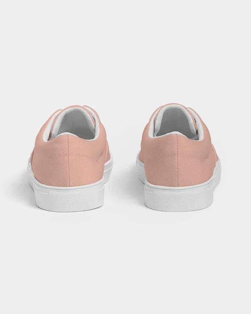 Pale Pastel Red Men's Canvas Sneakers | Men's | Bright Pale Pastel Red | C0M30Y30K0
