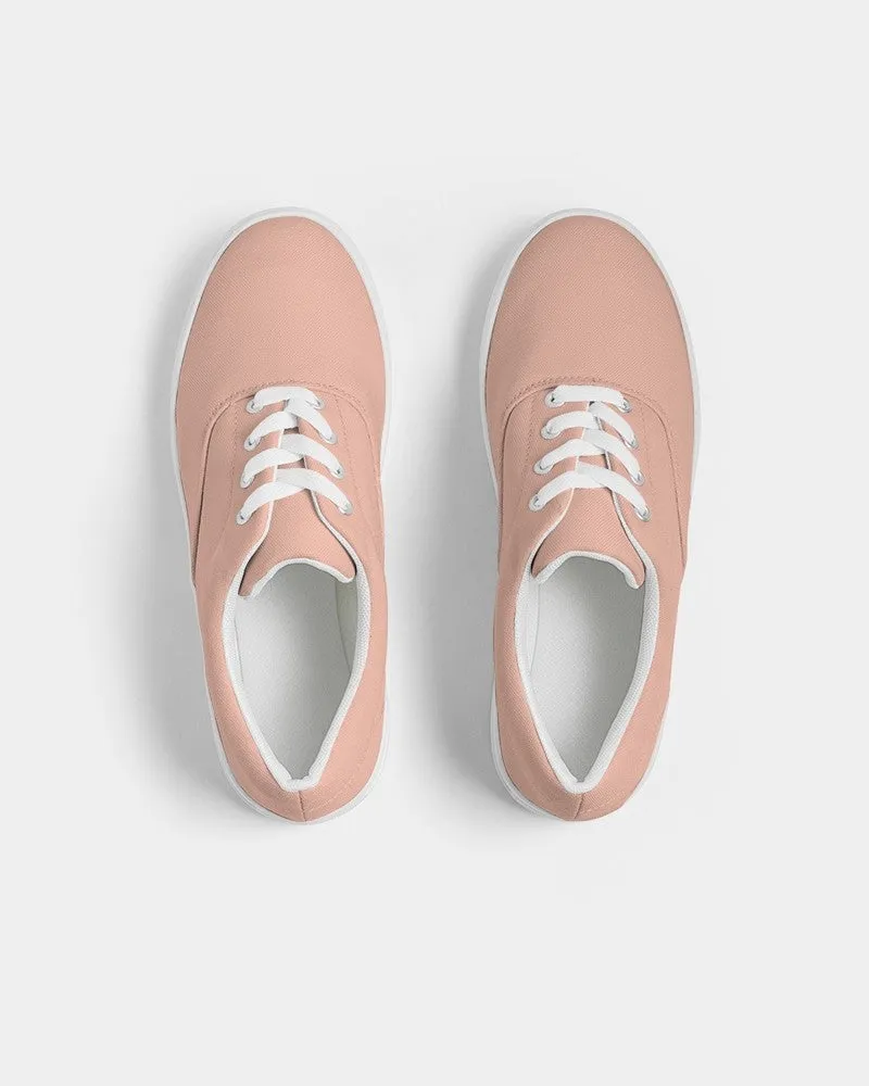 Pale Pastel Red Men's Canvas Sneakers | Men's | Bright Pale Pastel Red | C0M30Y30K0