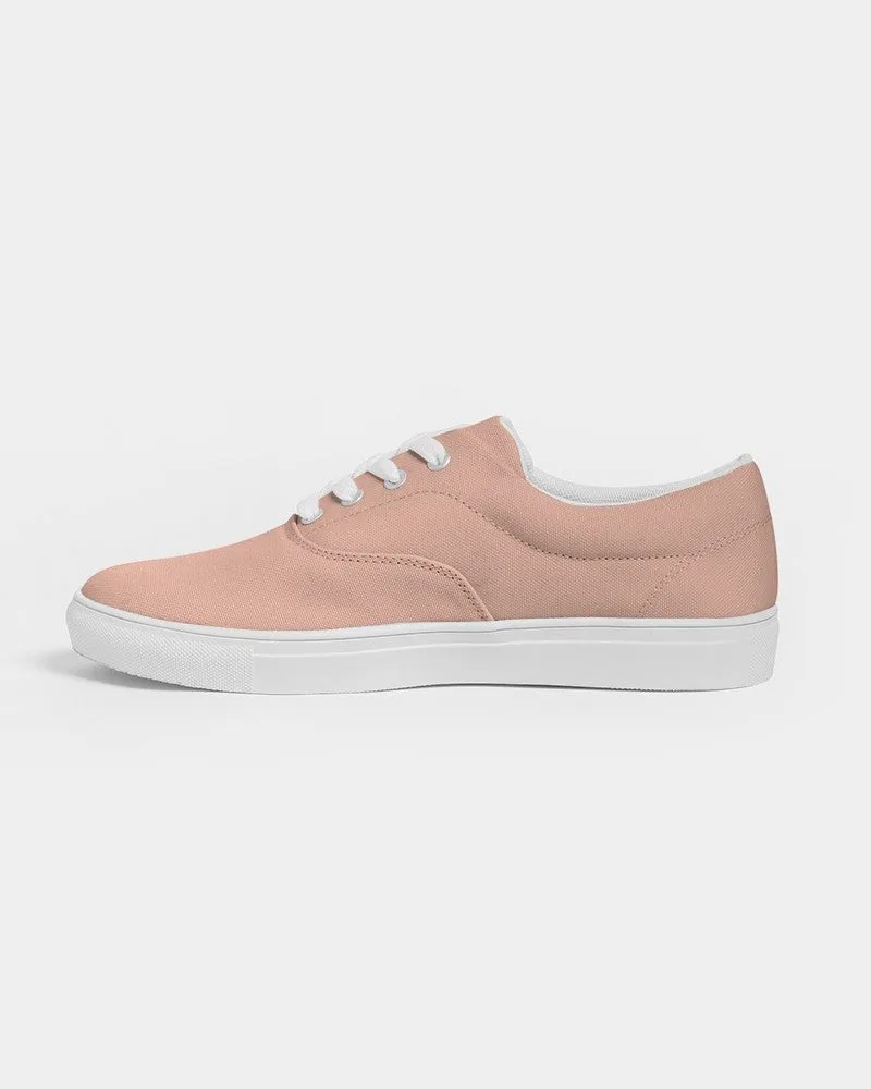 Pale Pastel Red Men's Canvas Sneakers | Men's | Bright Pale Pastel Red | C0M30Y30K0