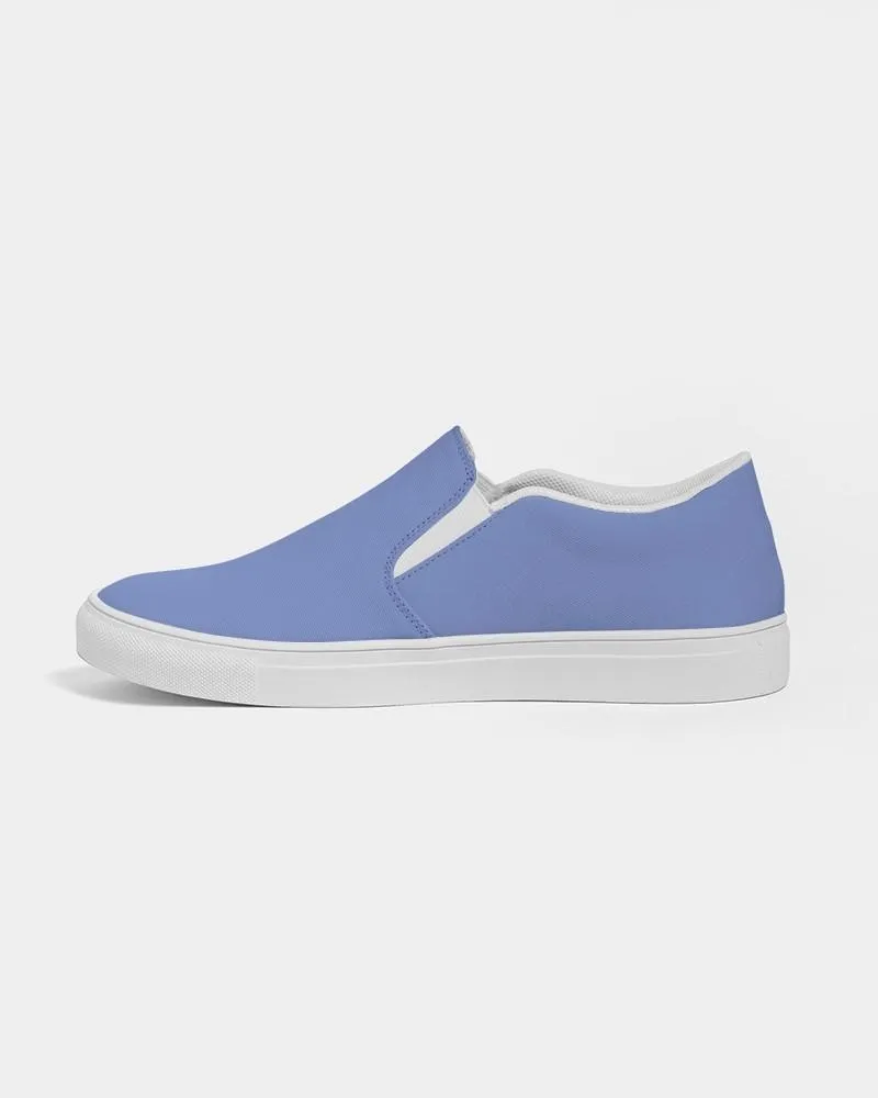 Pastel Blue Slip-On Canvas Sneakers | Women's | Bright Pastel Blue | C60M45Y0K0