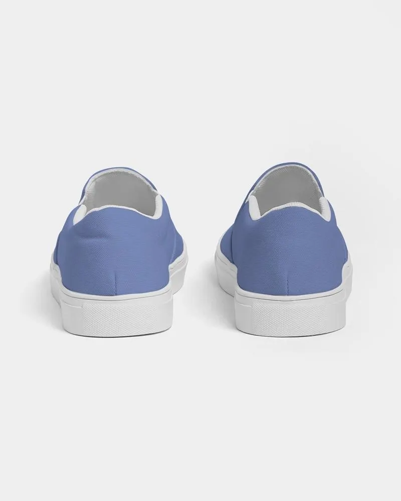 Pastel Blue Slip-On Canvas Sneakers | Women's | Bright Pastel Blue | C60M45Y0K0