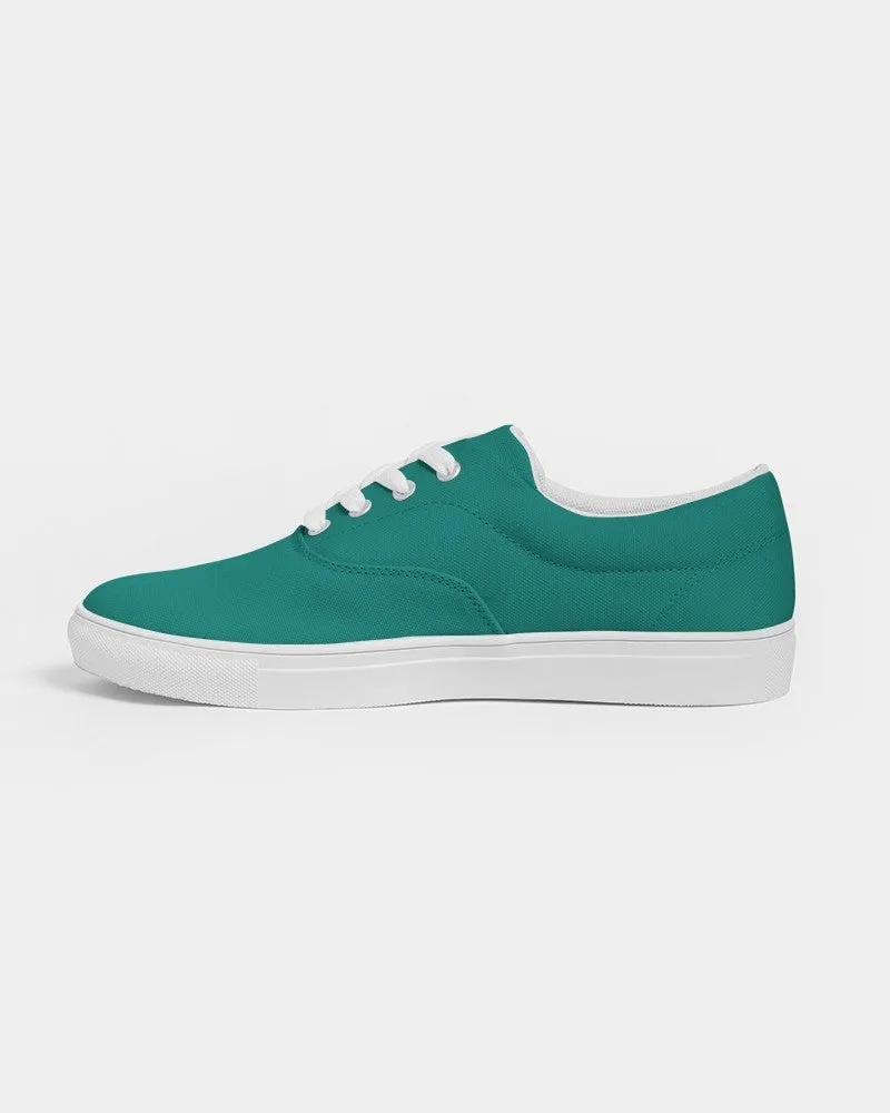 Shaded Blue-Green Canvas Sneakers | Women's | C100M0Y50K30