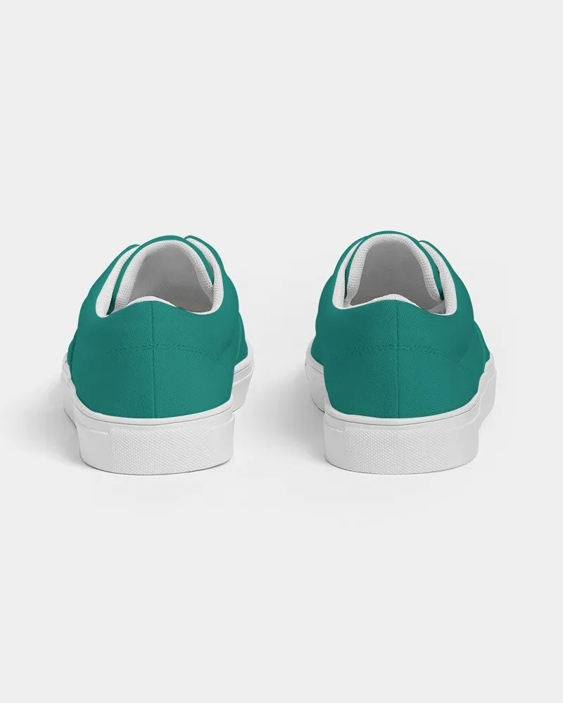 Shaded Blue-Green Canvas Sneakers | Women's | C100M0Y50K30