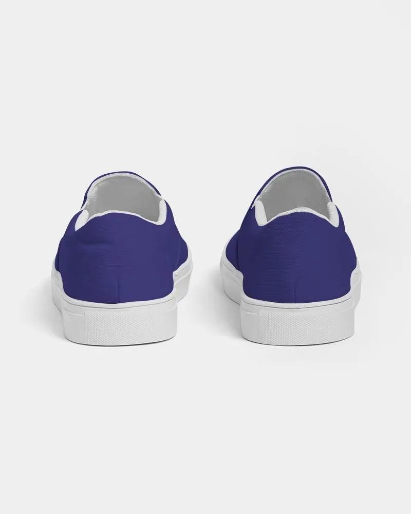Shaded Blue Slip-On Canvas Sneakers | Men's | C100M100Y0K30