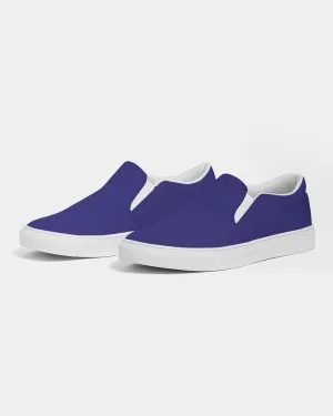 Shaded Blue Slip-On Canvas Sneakers | Men's | C100M100Y0K30