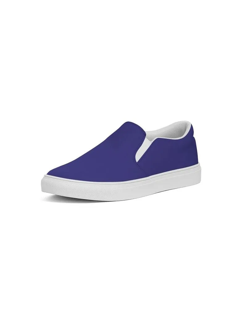 Shaded Blue Slip-On Canvas Sneakers | Men's | C100M100Y0K30
