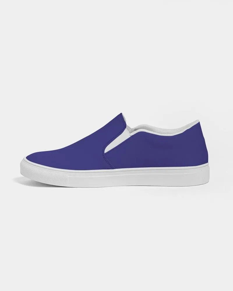 Shaded Blue Slip-On Canvas Sneakers | Men's | C100M100Y0K30