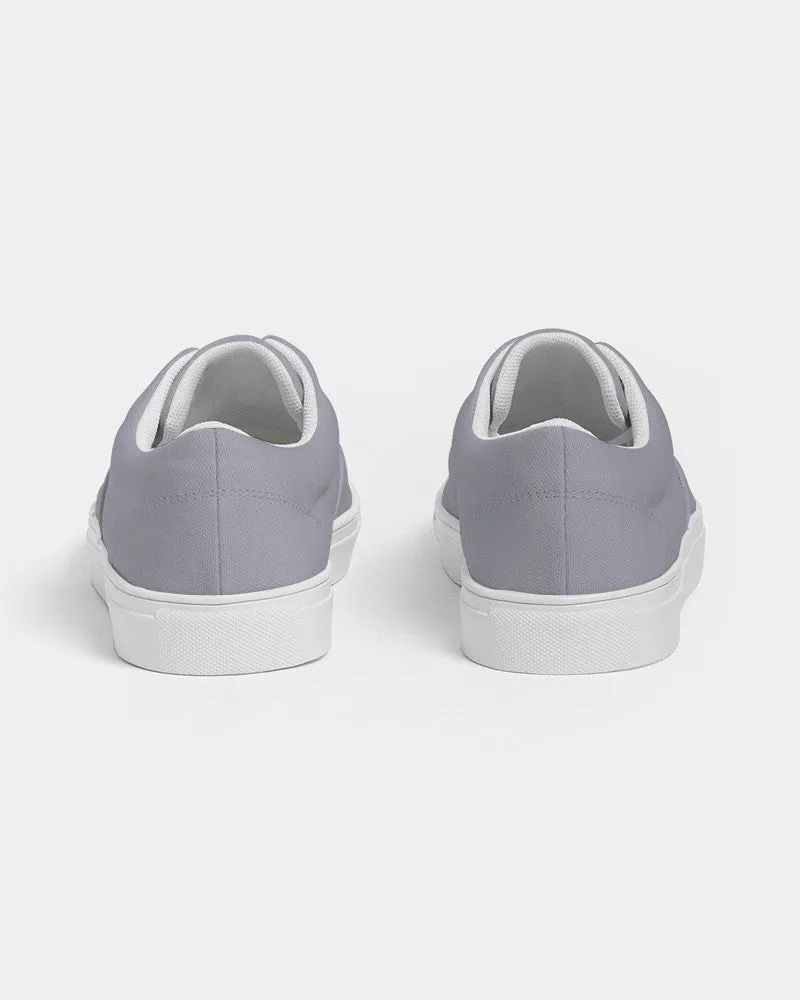 Shaded Pale Blue Gray Canvas Sneakers | Women's | C10M10Y0K30